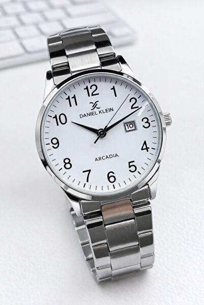 Daniel Klein Blkt.2.289 Çelik Kordon 30 Mt Suya Dayanıklı Takvimli Erkek Kol ...