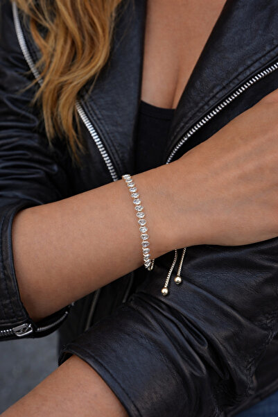 Vitastyle Elevator Zircon Stone Shuttle Model Waterway Steel Bracelet