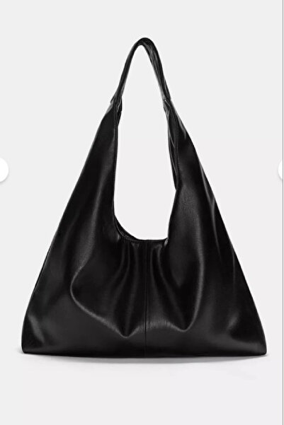 Mckanzie Τσάντα ώμου με φερμουάρ μεγάλου μεγέθους με οβάλ λαβή στη μέση της ρ...