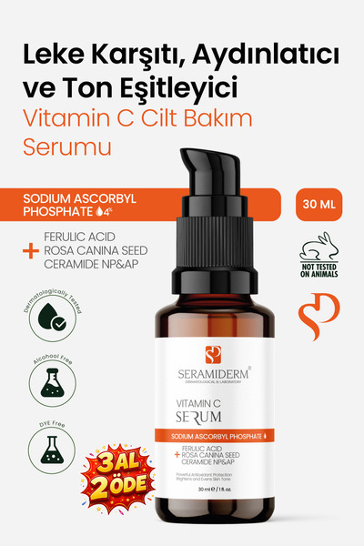 SERAMİDERM Dermatological & Laboratory Leke Karşıtı, Aydınlatıcı ve Ton Eşitl...