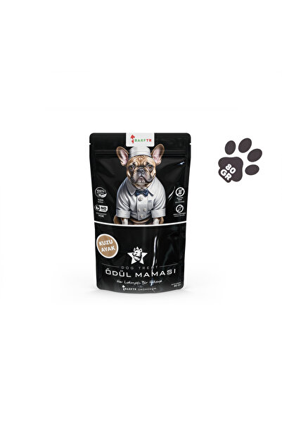 BARFTR Kuzu Ayak Çinemelik Ödül Maması 80 GRAM Köpekler İçin