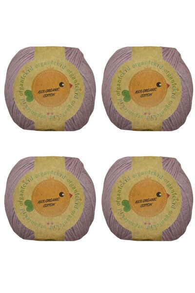 OrganicKid Organik Pamuk Amigurumi Punch 50 gr El Örgü Ipi Koyu Gül Kurusu 4'...