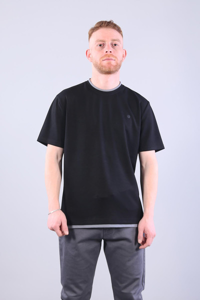 Mckanzie 4091 O Neck T-Shirt with Different Hem