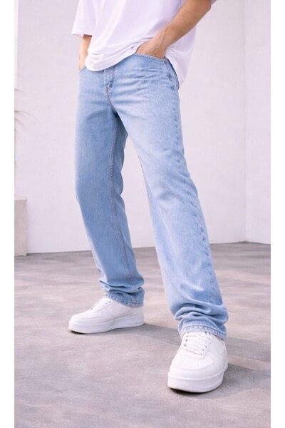 BASEL.CO Men's Baggy Fit Lycra Premium Jeans - Urban Loose Fit Jean