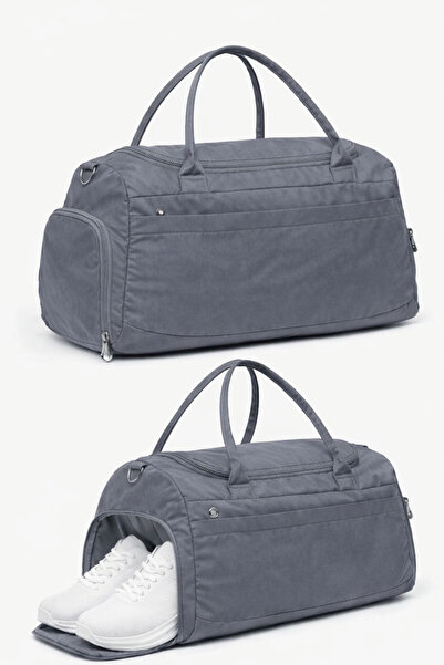 MUCCO 0818 Model Kaff Gray Waterproof Sports and Travel Bag - with Front Pock...