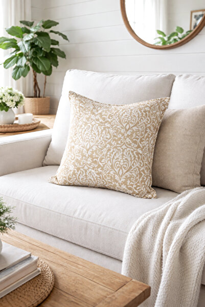 RİTMOHOME Vintage, Eskitme, Modern, Farmhouse, Iskandinav, Country, 50x50 Dek...