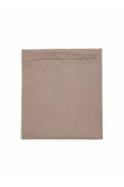 Dükkan Artı Cotton Ribana Neck Collar Beige