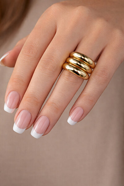 Jack Ferrero Çelik Zirkon Taşlı 4´lü Halka Spinelli Tasarım Yüzük