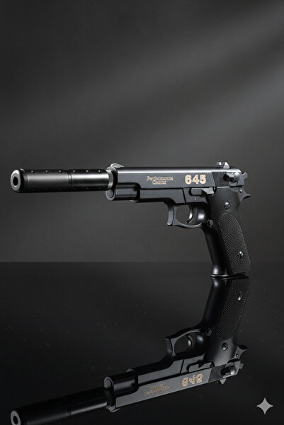 TRUST STORE Susturuculu Boncuk Atan Metal Şarjörlü Tabanca 30cm 20 Paket Boncuk