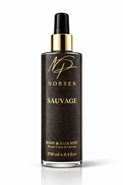 NOBREN Sauvage Erkek Body & Hair Mist 250 ML – Vücut ve Saç Parfümü Uzun Süre...