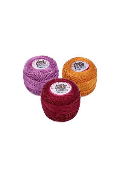 toyigoo 3 Τεμάχια Νήμα Τάιπελ Εταμίν και Νήμα Σταυροβελονιάς Νο 8 Κωδικός/Χρώ...