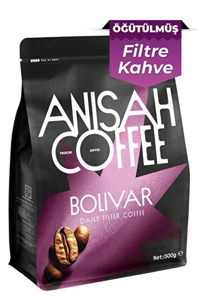 Anisah Coffee Bolivar Daily | Öğütülmüş Filtre Kahve | 500g | Orta Kavrulmuş ...