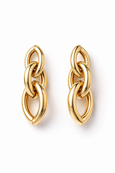 Leo'Stone أقراط نسائية من سلسلة Premium مكونة من 3 أوراق شجر موديل إبرة غير ق...