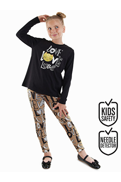 Denokids Σετ κολάν μπλουζάκι για κορίτσια Love