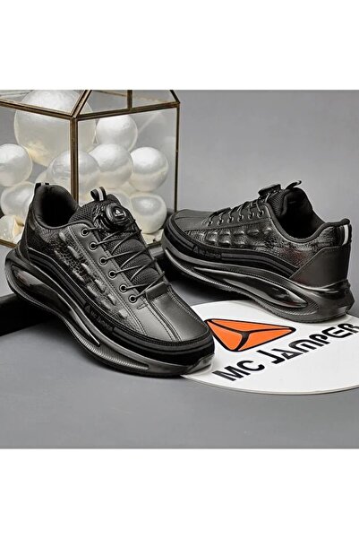 madam gold Pantofi sport pentru bărbați, din piele lăcuită, cu șireturi autom...