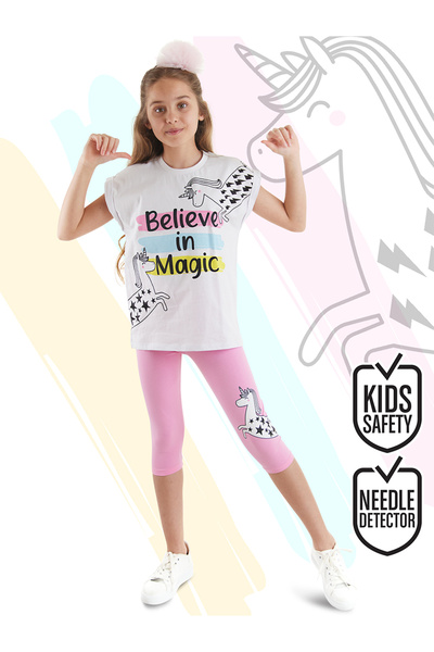 MSHB&G Believe in Magic Girls Summer T-Shirt Leggings Set
