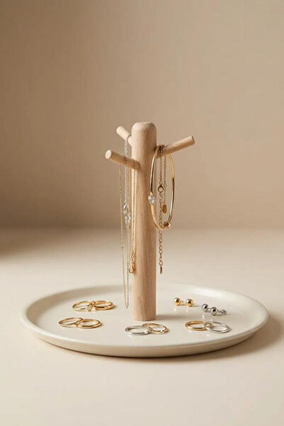 hemlife Стойка за козметика и аксесоари, органайзер за грим, колие, пръстен, ...