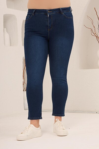 RMG Large Size Kim.Navy Blue Trousers