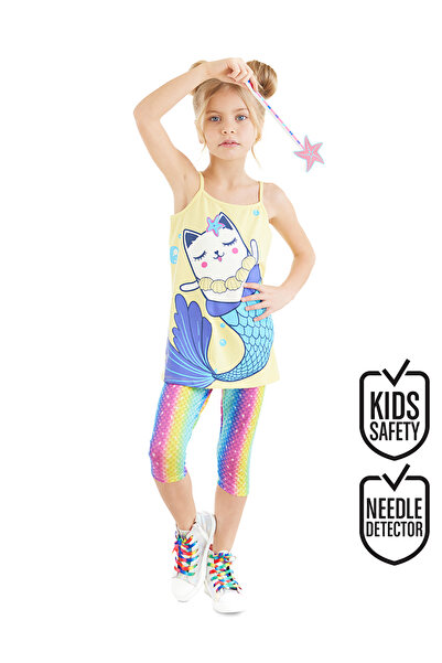 Denokids Set colanți cu tunică pentru fete Deniz Cat