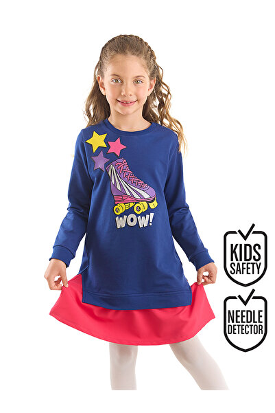 MSHB&G Wow Skate girl's Navy Blue Pink Dress
