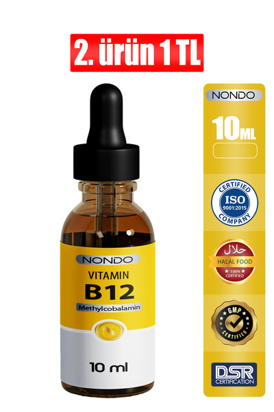 Nondo Vitamin B12 Damla 10ml ( Metilkobalamin B12 Vitamini )