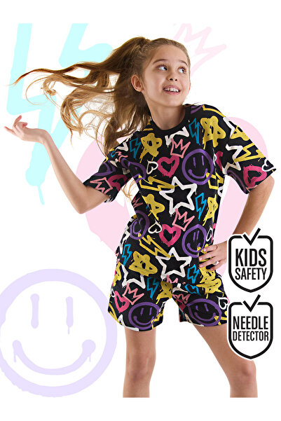 MSHB&G Street Style Summer T-shirt and Shorts Set for Girls