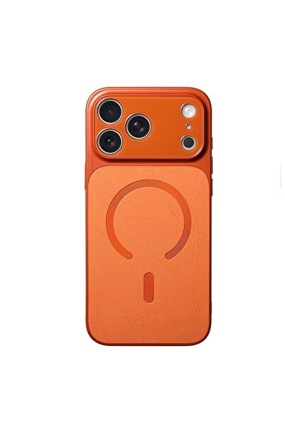 Apple Ματ μαγνητική θήκη, Flippy, συμβατή με iPhone 17 Pro, πορτοκαλί