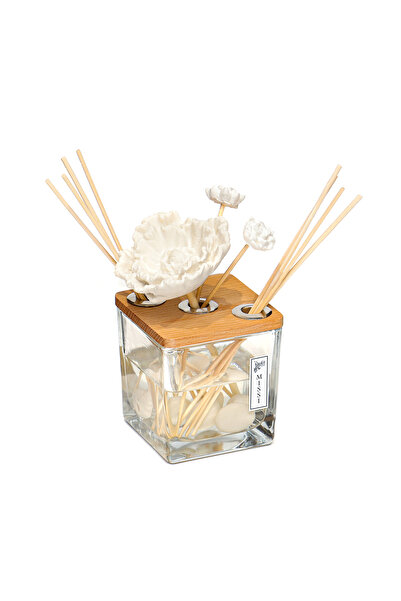 Missi 250 ml Dekorlu Masif Ahşap Kapaklı Black Vanilya Oda Kokusu