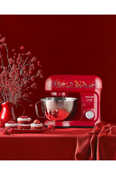 English Home SMR 3001 Hammurix Hamur Yoğurma Makinesi 5,5 L Kırmızı