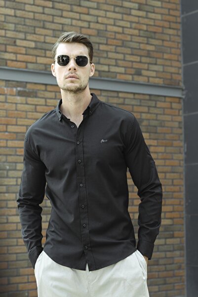 Oksit Cămașă pentru bărbați Abram Oxford Extra Slim Fit