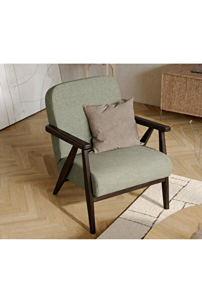 Normod Levy Koyu Meşe Berjer - Fitilli Kadife