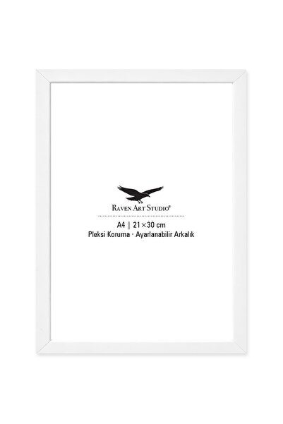 Raven Art Studio Ermitaj Dimensiune A4 21cm x 30cm Alb Ramă pentru fotografii...