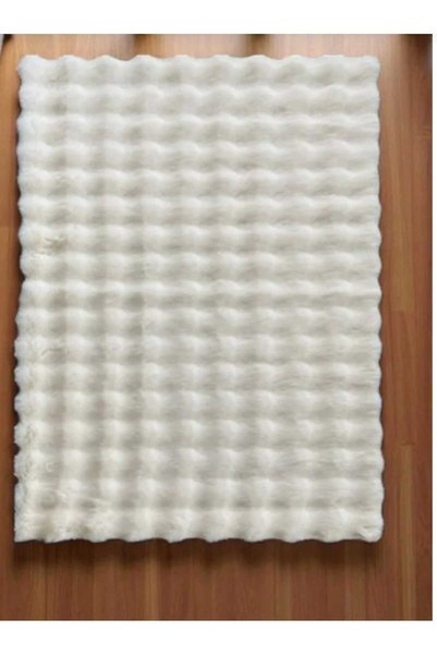 AKSU BUBBLE plush fur fluffy soft non-slip washable modern 3-piece set 100x60_40x60_60x60