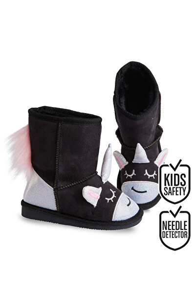 Denokids Cizme negre pentru fete Unicorn