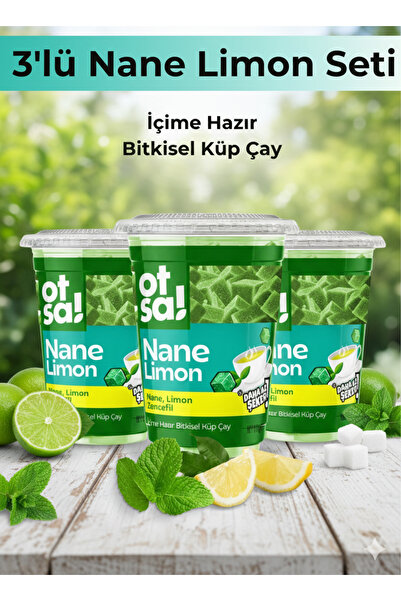 Otsa 3x Küp Nane Ferahlığı Ve Limon Tazeliğiyle Doğal Şifa Çayı