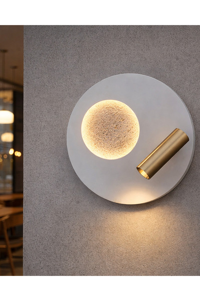 Özcan Aydınlatma 3008-01 Krater Okuma Lambalı Aplik Beyaz