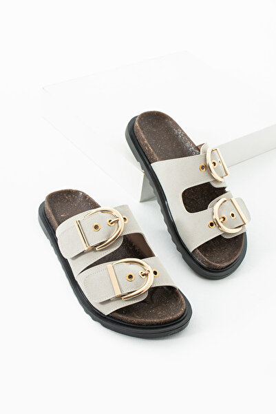 diclepolat Cataramă pentru femei - Papuci de piele de căprioară confort zilni...