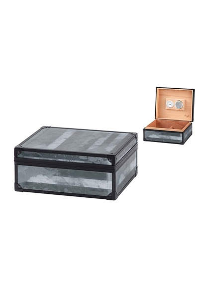 ANGELO METAL KAPLAMA ALU GREY HUMİDOR