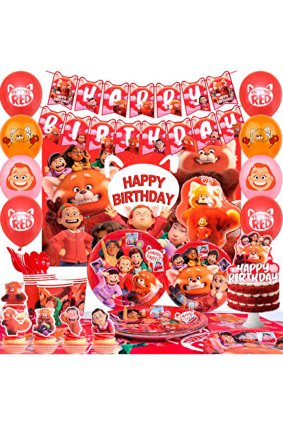 Choice مستلزمات حفلات "الأحمر يتحول إلى الأحمر"، 113 قطعة من زينة حفلات "الأح...