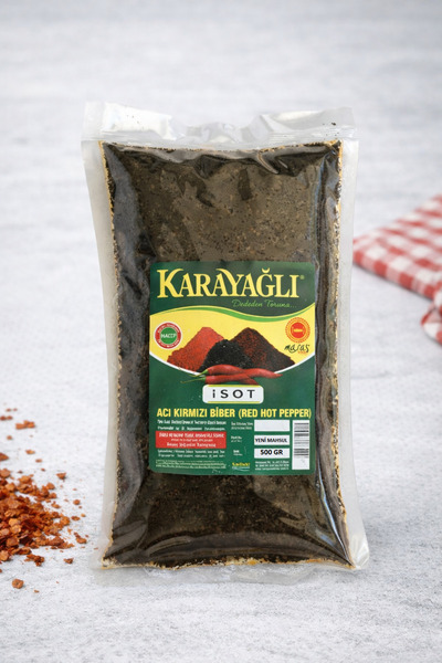 Karayağlı (500 GR) Birinci 1. Kalite Maraş Doğal Acı İsot Saf Yaprak Siyah Pu...