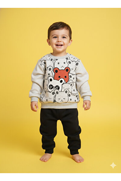 esmababykids Boys' Fleece Suit Winter Bottom Top Suit