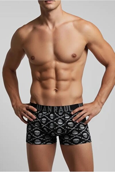 Juan Raul Чорні боксери з малюнком черепа, 95% бавовна, чоловічі - DB91