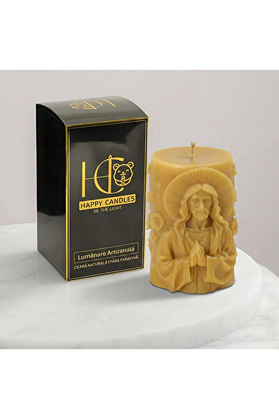 Happy Candles Lumanare din ceara de albine, Hristos, Paste, Craciun