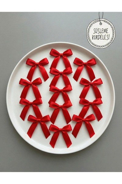 Massaltay 10 bucăți de fundite pentru decorarea bradului de Crăciun – panglic...