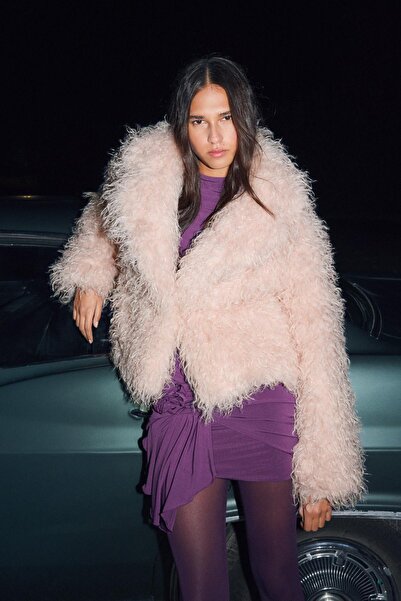 Bershka Suni kürk efektli ceket