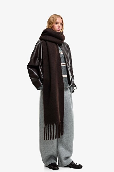 Bershka Düz renkli şal