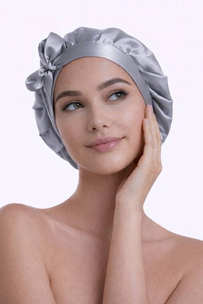 silkwormlife 100% mătase pură, șapcă de lux pentru îngrijirea nopții, cu șire...