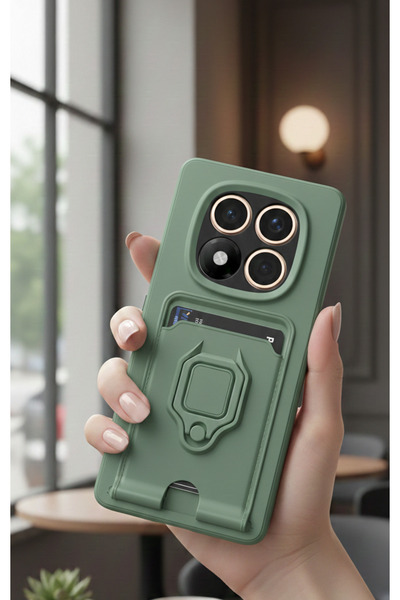 Hatreds Xiaomi Redmi Note 14 Pro 4G Kılıf Kamera Sürgülü Kartvizitli Kartlıkl...