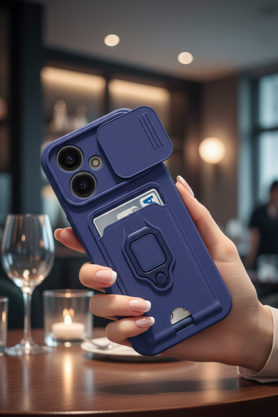 Hatreds Xiaomi Redmi Note 13 Pro Plus Uyumlu Kılıf Lüx Tasarım Yüzüklü +İpli ...