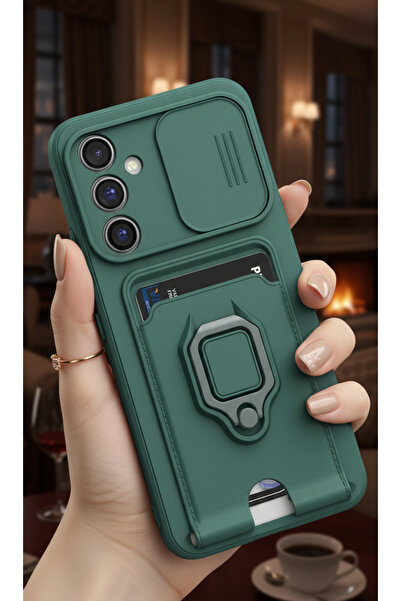 Hatreds Samsung Galaxy A36 Kılıf Kamera Koruma Sürgülü Kartvizitli Kartlıklı ...